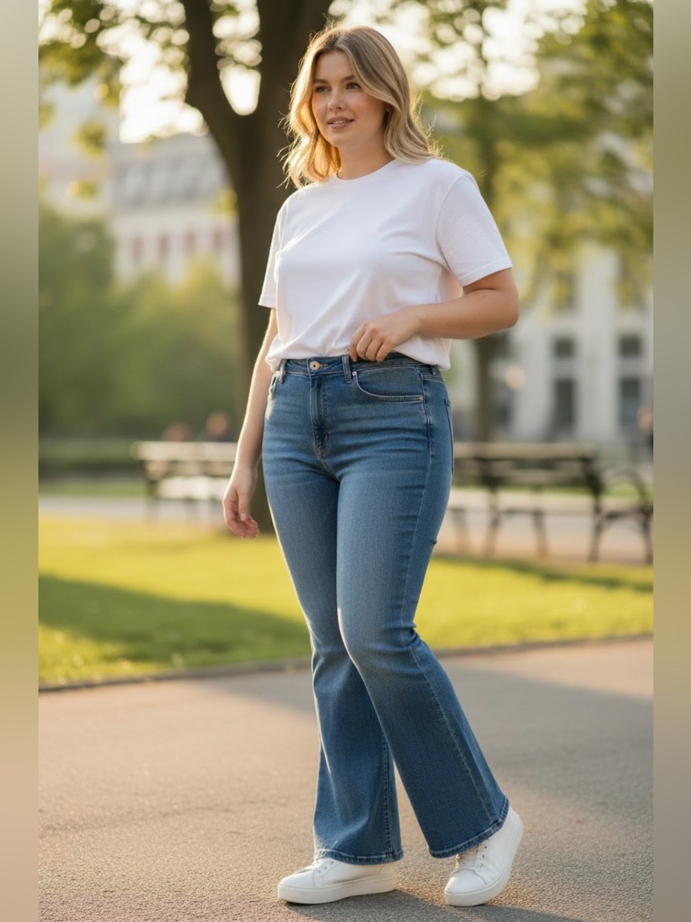 New Madewell 37 Eco Edition Cali Demi Boot Tierney light blue wash crop jeans